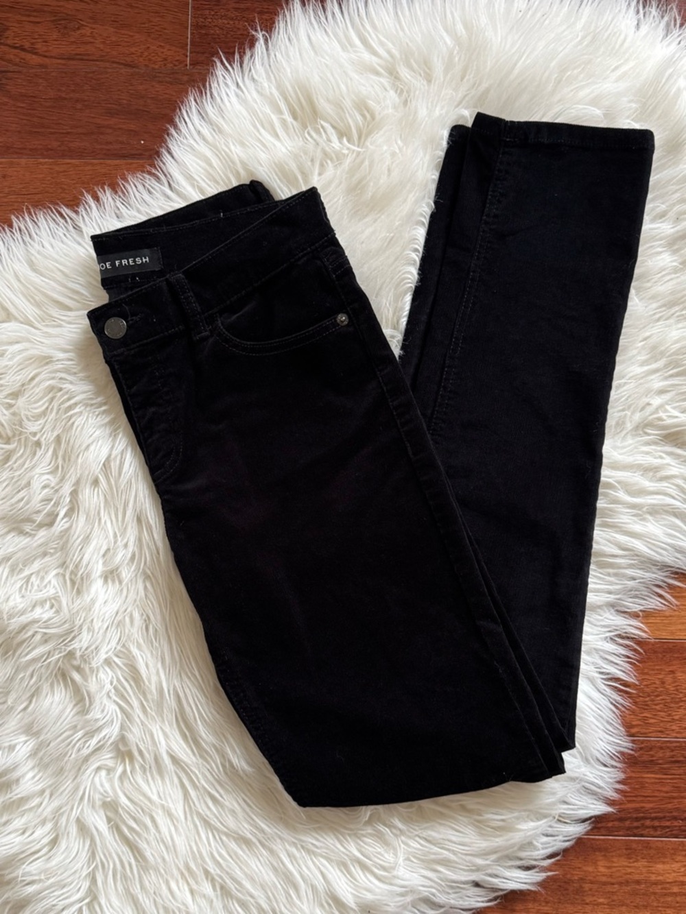 JOE FRESH slim low rise black cords